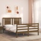 vidaXL Massivholzbett mit Kopfteil Honigbraun 140x200 cm vidaXL Massivholzbett mit Kopfteil Honigbraun 140x200 cm