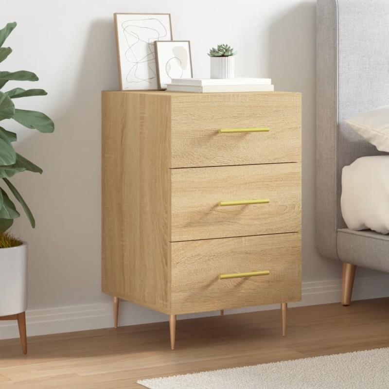 vidaXL Nachttisch Sonoma-Eiche 40x40x66 cm Holzwerkstoff vidaXL Nachttisch Sonoma-Eiche 40x40x66 cm Holzwerkstoff
