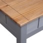 vidaXL Couchtisch Grau 100x60x45 cm Massivholz Panama-Kiefer 