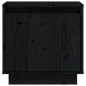 vidaXL Nachttische 2 Stk. Schwarz 40x30x40 cm Massivholz Kiefer vidaXL Nachttische 2 Stk. Schwarz 40x30x40 cm Massivholz Kiefer
