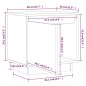 vidaXL Nachttische 2 Stk. Schwarz 40x30x40 cm Massivholz Kiefer vidaXL Nachttische 2 Stk. Schwarz 40x30x40 cm Massivholz Kiefer