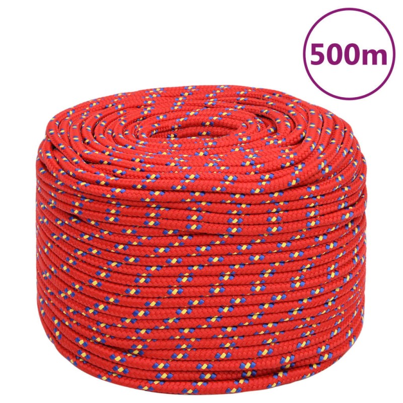 vidaXL Bootsseil Rot 10 mm 500 m Polypropylen vidaXL Bootsseil Rot 10 mm 500 m Polypropylen