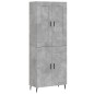 vidaXL Highboard Betongrau 69,5x34x180 cm Holzwerkstoff vidaXL Highboard Betongrau 69,5x34x180 cm Holzwerkstoff