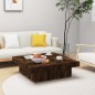 vidaXL Couchtisch Räuchereiche 90x90x28 cm Holzwerkstoff vidaXL Couchtisch Räuchereiche 90x90x28 cm Holzwerkstoff