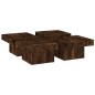 vidaXL Couchtisch Räuchereiche 90x90x28 cm Holzwerkstoff vidaXL Couchtisch Räuchereiche 90x90x28 cm Holzwerkstoff