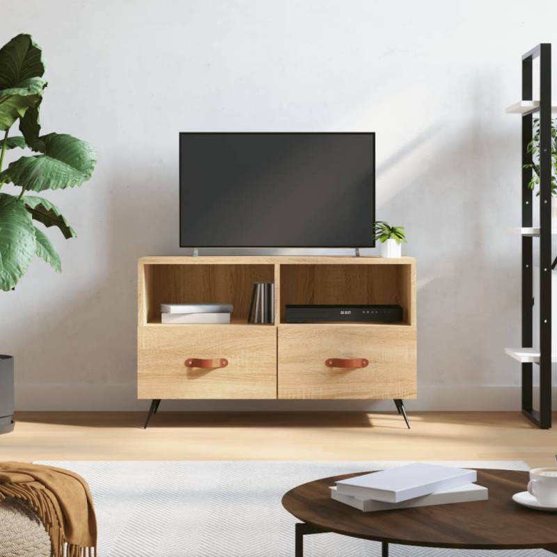 vidaXL TV-Schrank Sonoma-Eiche 80x36x50 cm Holzwerkstoff vidaXL TV-Schrank Sonoma-Eiche 80x36x50 cm Holzwerkstoff