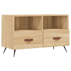 vidaXL TV-Schrank Sonoma-Eiche 80x36x50 cm Holzwerkstoff