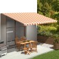 vidaXL Markisenbespannung Gelb und Orange 5x3,5 m vidaXL Markisenbespannung Gelb und Orange 5x3,5 m