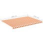 vidaXL Markisenbespannung Gelb und Orange 5x3,5 m vidaXL Markisenbespannung Gelb und Orange 5x3,5 m