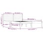 vidaXL Massivholzbett Kiefer 120x190 cm Honigbraun vidaXL Massivholzbett Kiefer 120x190 cm Honigbraun