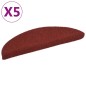 vidaXL Selbstklebende Treppenmatten 5 Stk. Rot 56x17x3 cm Nadelvlies vidaXL Selbstklebende Treppenmatten 5 Stk. Rot 56x17x3 cm Nadelvlies