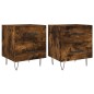 vidaXL Nachttische 2 Stk. Räuchereiche 40x35x47,5 cm Holzwerkstoff vidaXL Nachttische 2 Stk. Räuchereiche 40x35x47,5 cm Holzwerkstoff