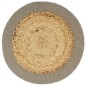 vidaXL Tischsets 6 Stk. Natur und Grau 38 cm Jute und Baumwolle vidaXL Tischsets 6 Stk. Natur und Grau 38 cm Jute und Baumwolle
