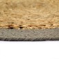 vidaXL Tischsets 6 Stk. Natur und Grau 38 cm Jute und Baumwolle vidaXL Tischsets 6 Stk. Natur und Grau 38 cm Jute und Baumwolle
