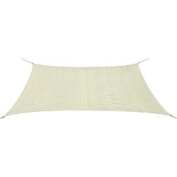 vidaXL Sonnensegel HDPE Rechteckig 2x4 m Creme