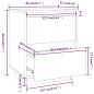 vidaXL Nachttische 2 Stk. Weiß 40x35x50 cm Massivholz Kiefer vidaXL Nachttische 2 Stk. Weiß 40x35x50 cm Massivholz Kiefer