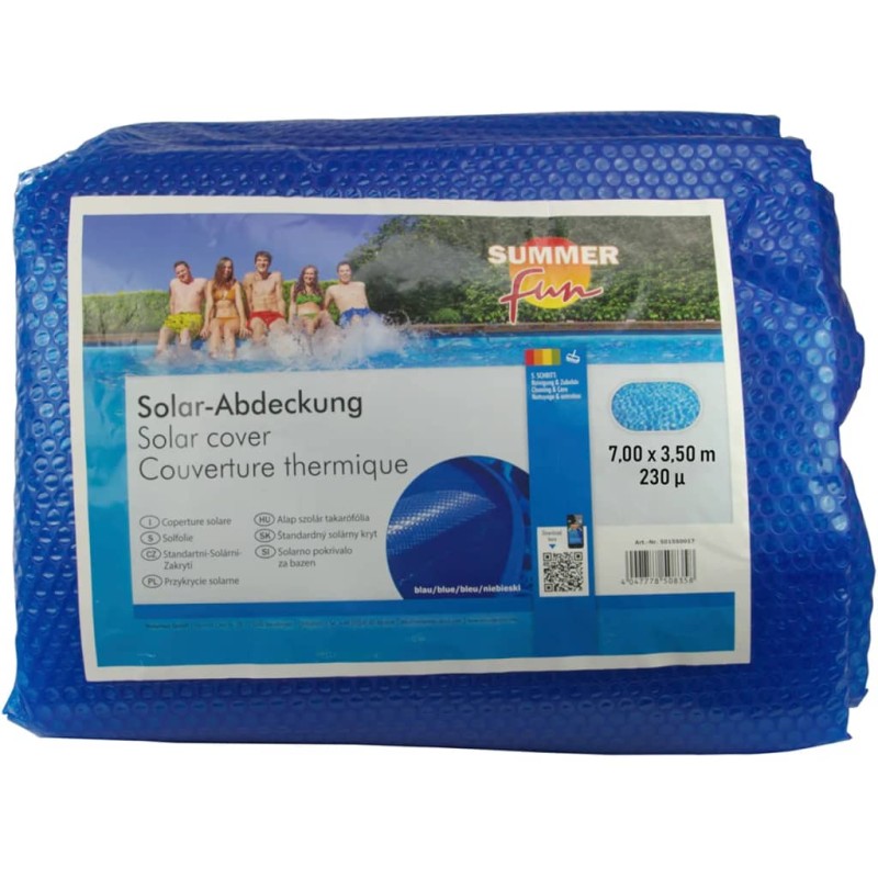 Summer Fun Sommer Poolabdeckung Solar Oval 700x350 cm PE Blau Summer Fun Sommer Poolabdeckung Solar Oval 700x350 cm PE Blau