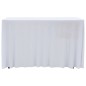 vidaXL 2 Stück Stretch-Tischdecken mit Rand Weiß 183 x 76 x 74 cm vidaXL 2 Stück Stretch-Tischdecken mit Rand Weiß 183 x 76 x 74 cm