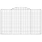 vidaXL Gabionen mit Hochbogen 3 Stk. 300x30x180/200cm Verzinktes Eisen vidaXL Gabionen mit Hochbogen 3 Stk. 300x30x180/200cm Verzinktes Eisen