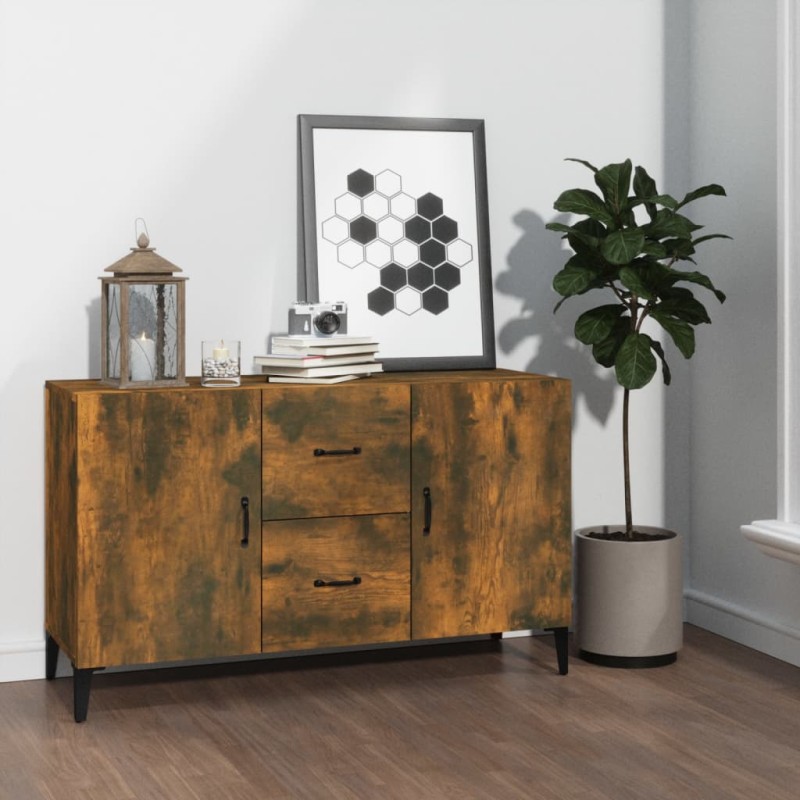 vidaXL Sideboard Räuchereiche 100x36x60 cm Holzwerkstoff vidaXL Sideboard Räuchereiche 100x36x60 cm Holzwerkstoff
