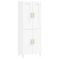 vidaXL Highboard Weiß 69,5x34x180 cm Holzwerkstoff vidaXL Highboard Weiß 69,5x34x180 cm Holzwerkstoff