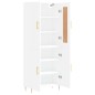 vidaXL Highboard Weiß 69,5x34x180 cm Holzwerkstoff vidaXL Highboard Weiß 69,5x34x180 cm Holzwerkstoff