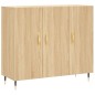 vidaXL Sideboard Sonoma-Eiche 90x34x80 cm Holzwerkstoff vidaXL Sideboard Sonoma-Eiche 90x34x80 cm Holzwerkstoff