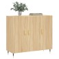 vidaXL Sideboard Sonoma-Eiche 90x34x80 cm Holzwerkstoff vidaXL Sideboard Sonoma-Eiche 90x34x80 cm Holzwerkstoff