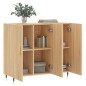vidaXL Sideboard Sonoma-Eiche 90x34x80 cm Holzwerkstoff vidaXL Sideboard Sonoma-Eiche 90x34x80 cm Holzwerkstoff