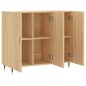 vidaXL Sideboard Sonoma-Eiche 90x34x80 cm Holzwerkstoff vidaXL Sideboard Sonoma-Eiche 90x34x80 cm Holzwerkstoff