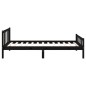 vidaXL Massivholzbett Schwarz 100x200 cm vidaXL Massivholzbett Schwarz 100x200 cm