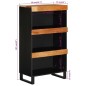 vidaXL Beistelltisch 60x33x107 cm Massivholz Akazie