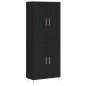 vidaXL Highboard Schwarz 69,5x34x180 cm Holzwerkstoff vidaXL Highboard Schwarz 69,5x34x180 cm Holzwerkstoff