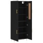 vidaXL Highboard Schwarz 69,5x34x180 cm Holzwerkstoff vidaXL Highboard Schwarz 69,5x34x180 cm Holzwerkstoff