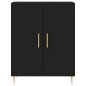 vidaXL Highboard Schwarz 69,5x34x180 cm Holzwerkstoff vidaXL Highboard Schwarz 69,5x34x180 cm Holzwerkstoff
