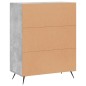 vidaXL Sideboard Betongrau 69,5x34x90 cm Holzwerkstoff vidaXL Sideboard Betongrau 69,5x34x90 cm Holzwerkstoff
