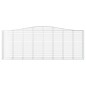 vidaXL Gabionen mit Hochbogen 4 Stk. 400x50x140/160cm Verzinktes Eisen vidaXL Gabionen mit Hochbogen 4 Stk. 400x50x140/160cm Verzinktes Eisen