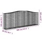 vidaXL Gabionen mit Hochbogen 4 Stk. 400x50x140/160cm Verzinktes Eisen vidaXL Gabionen mit Hochbogen 4 Stk. 400x50x140/160cm Verzinktes Eisen