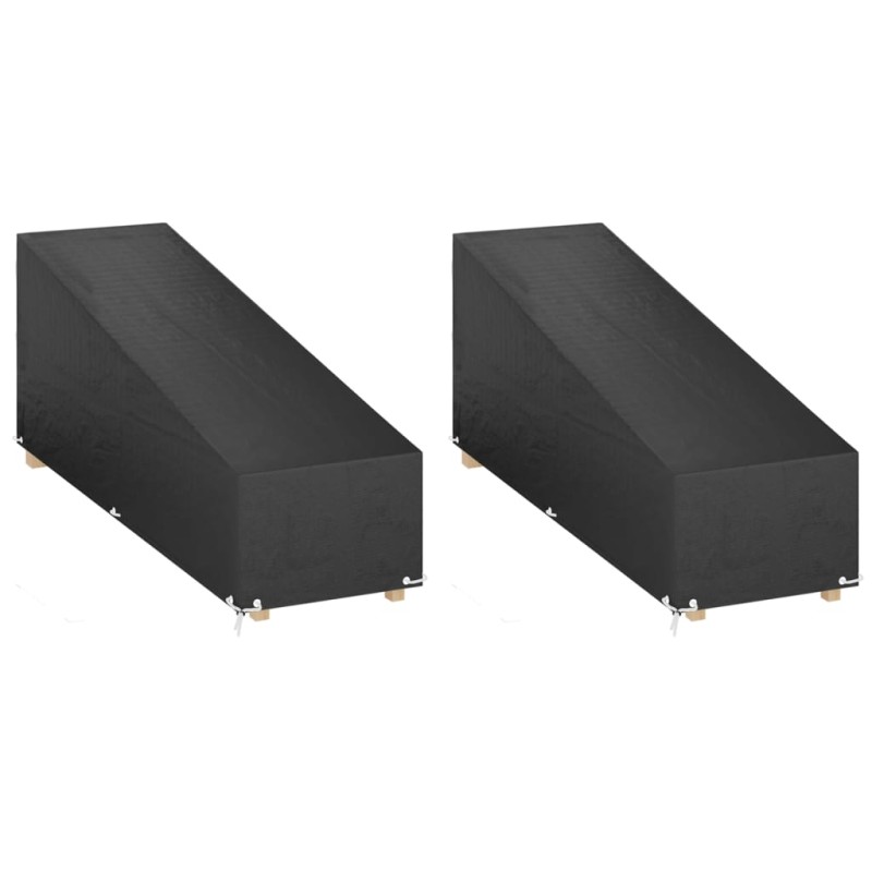 vidaXL Abdeckungen für Sonnenliegen 2 Stk. 12 Ösen 200x65x35/60 cm vidaXL Abdeckungen für Sonnenliegen 2 Stk. 12 Ösen 200x65x35/60 cm