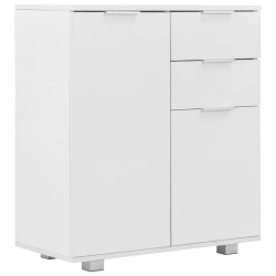 vidaXL Sideboard Hochglanz-Weiß 71x35x80 cm Holzwerkstoff