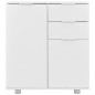 vidaXL Sideboard Hochglanz-Weiß 71x35x80 cm Holzwerkstoff vidaXL Sideboard Hochglanz-Weiß 71x35x80 cm Holzwerkstoff