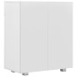 vidaXL Sideboard Hochglanz-Weiß 71x35x80 cm Holzwerkstoff vidaXL Sideboard Hochglanz-Weiß 71x35x80 cm Holzwerkstoff