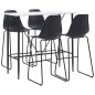 vidaXL 5-tlg. Bar-Set Kunststoff Schwarz vidaXL 5-tlg. Bar-Set Kunststoff Schwarz