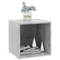 vidaXL TV-Schränke 4 Stk. Betongrau 37x35x37 cm Holzwerkstoff vidaXL TV-Schränke 4 Stk. Betongrau 37x35x37 cm Holzwerkstoff