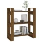 vidaXL Bücherregal/Raumteiler Honigbraun 80x35x91 cm Massivholz vidaXL Bücherregal/Raumteiler Honigbraun 80x35x91 cm Massivholz