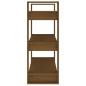 vidaXL Bücherregal/Raumteiler Honigbraun 80x35x91 cm Massivholz vidaXL Bücherregal/Raumteiler Honigbraun 80x35x91 cm Massivholz