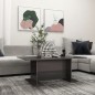 vidaXL Couchtisch Hochglanz-Grau 103,5x60x40 cm Holzwerkstoff vidaXL Couchtisch Hochglanz-Grau 103,5x60x40 cm Holzwerkstoff