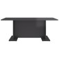 vidaXL Couchtisch Hochglanz-Grau 103,5x60x40 cm Holzwerkstoff vidaXL Couchtisch Hochglanz-Grau 103,5x60x40 cm Holzwerkstoff