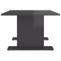vidaXL Couchtisch Hochglanz-Grau 103,5x60x40 cm Holzwerkstoff vidaXL Couchtisch Hochglanz-Grau 103,5x60x40 cm Holzwerkstoff
