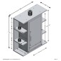 FMD Badezimmer-Spiegelschrank Matera Dunkelgrau FMD Badezimmer-Spiegelschrank Matera Dunkelgrau